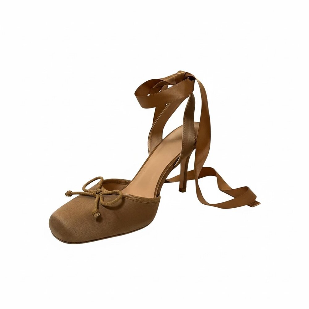 Ballerina Tie Around Heels - Size 8 - Picture 4 of 5